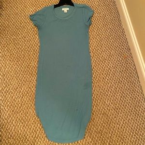 Teal maternity dress
